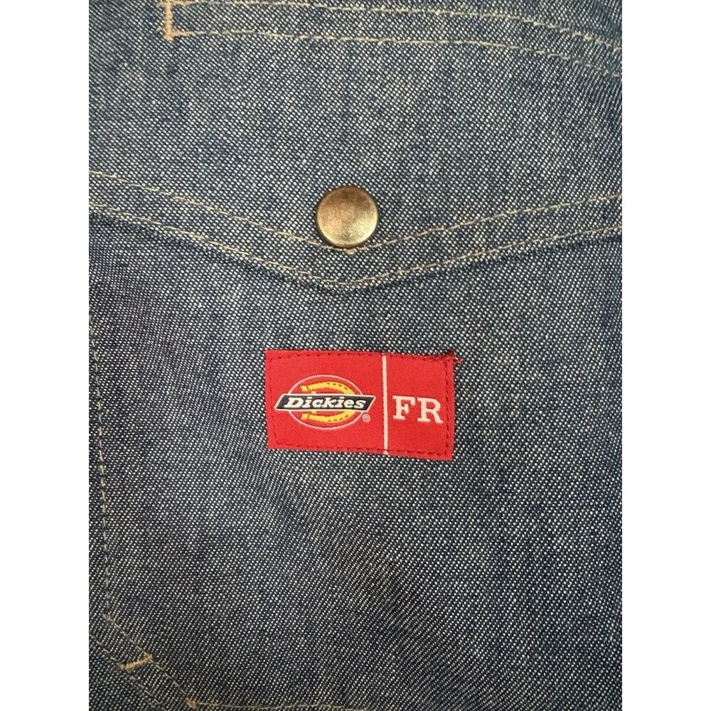 Dickies FR Workrite Denim Fire Resistant Garage Work Shirt ARC 9.3 NWOT Men SZ S